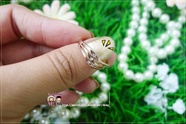 薇特lavita流線型鑲鑽玫瑰金造型戒指 (6)